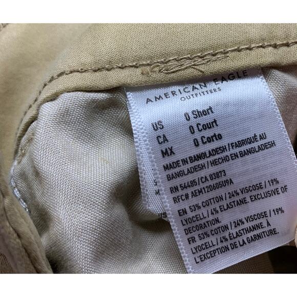American Eagle skinny jegging khaki size 0 short NEW - Picture 10 of 10